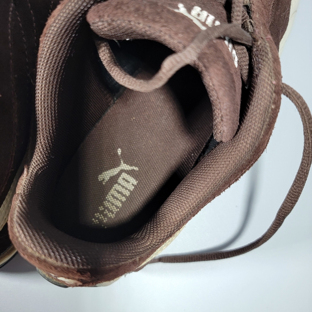 Vintage Puma Speed Cat Racing Driving Shoes Brown/White Suede Mens Size 6 EU 38 - Picture 11 of 15